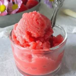 3 Ingredient Watermelon Strawberry Sorbet Recipe