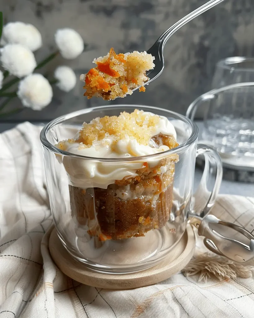 5 Minute Carrot Mug Cake