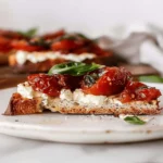 Caprese Cottage Cheese Toast Recipe