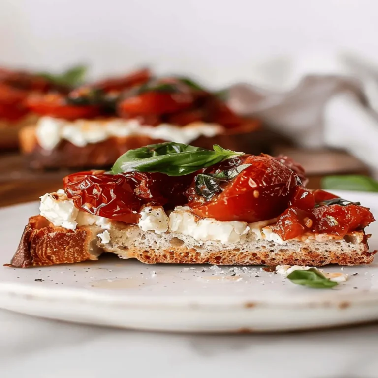 Caprese Cottage Cheese Toast Recipe