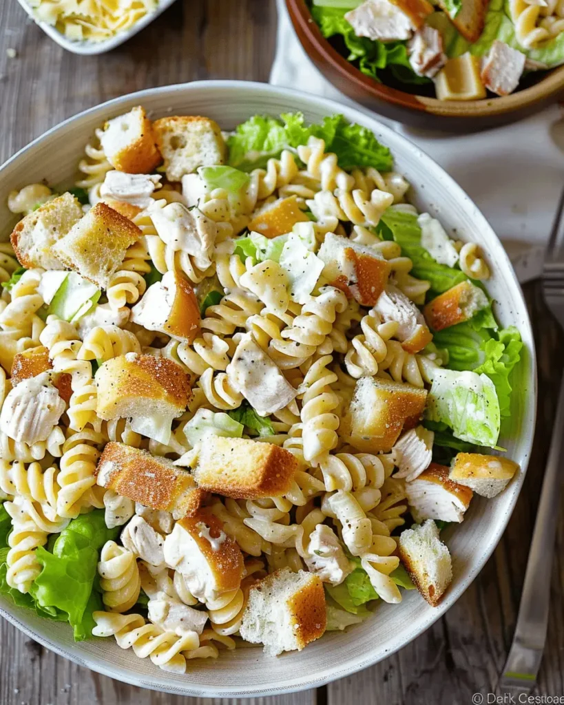 Chicken Caesar Pasta Salad