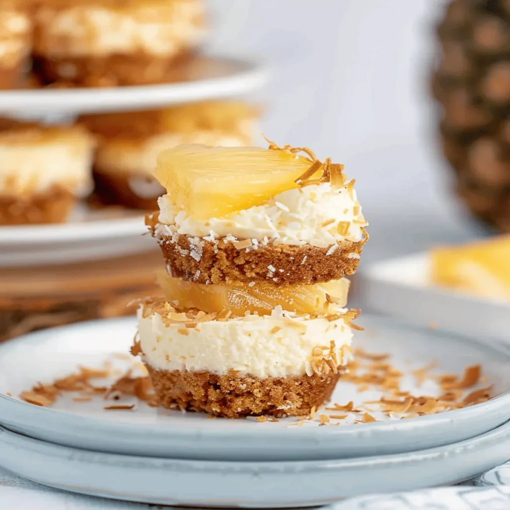 Coconut Pineapple Cheesecake (Minis)
