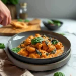 Creamy Dairy-Free Gnocchi with a High Protein Tuscan Sauce