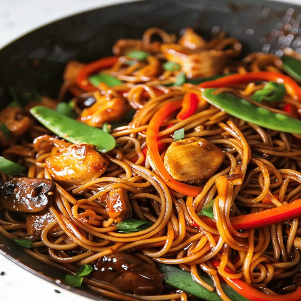 Delicious and Easy Chicken Noodle Stir Fry