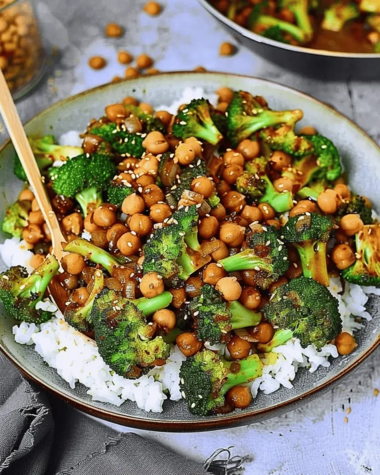 Garlic Broccoli Stir Fry With Chickpeas | Flavorful Recipe