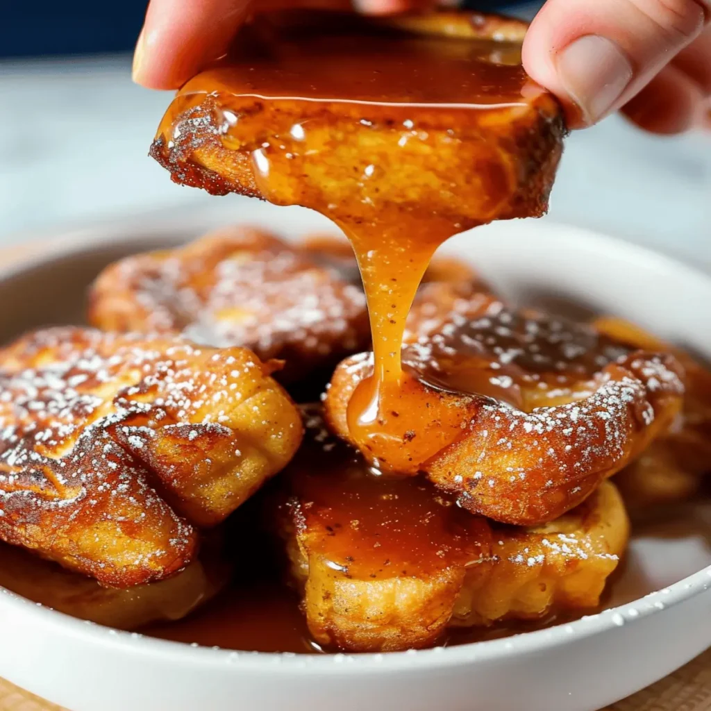Hawaiian Roll French Toast with Cinnamon Sugar
