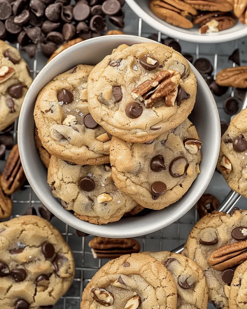 Mini Chocolate Chip Pecan Cookies