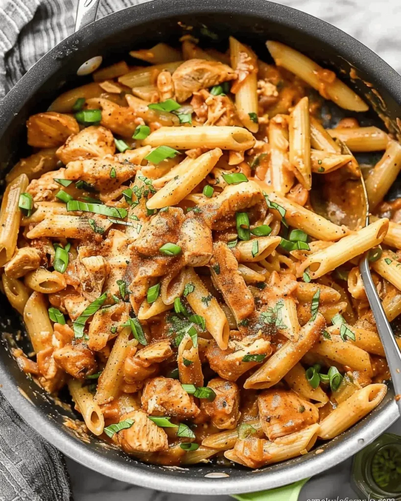 One Pot Creamy Cajun Chicken Pasta