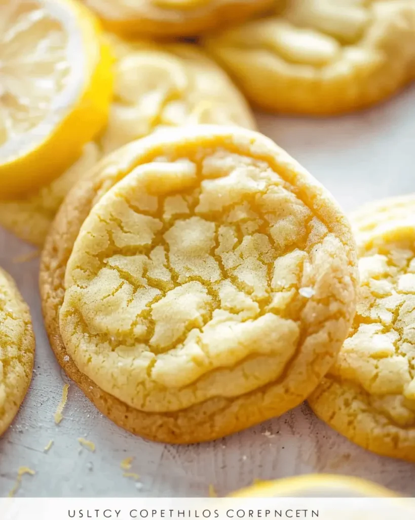 Soft and Chewy Lemon Cookies