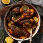 Southern Baked Maple Citrus Chicken Legs