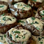 Steak with Haunted Bourbon Garlic Cream Sauce