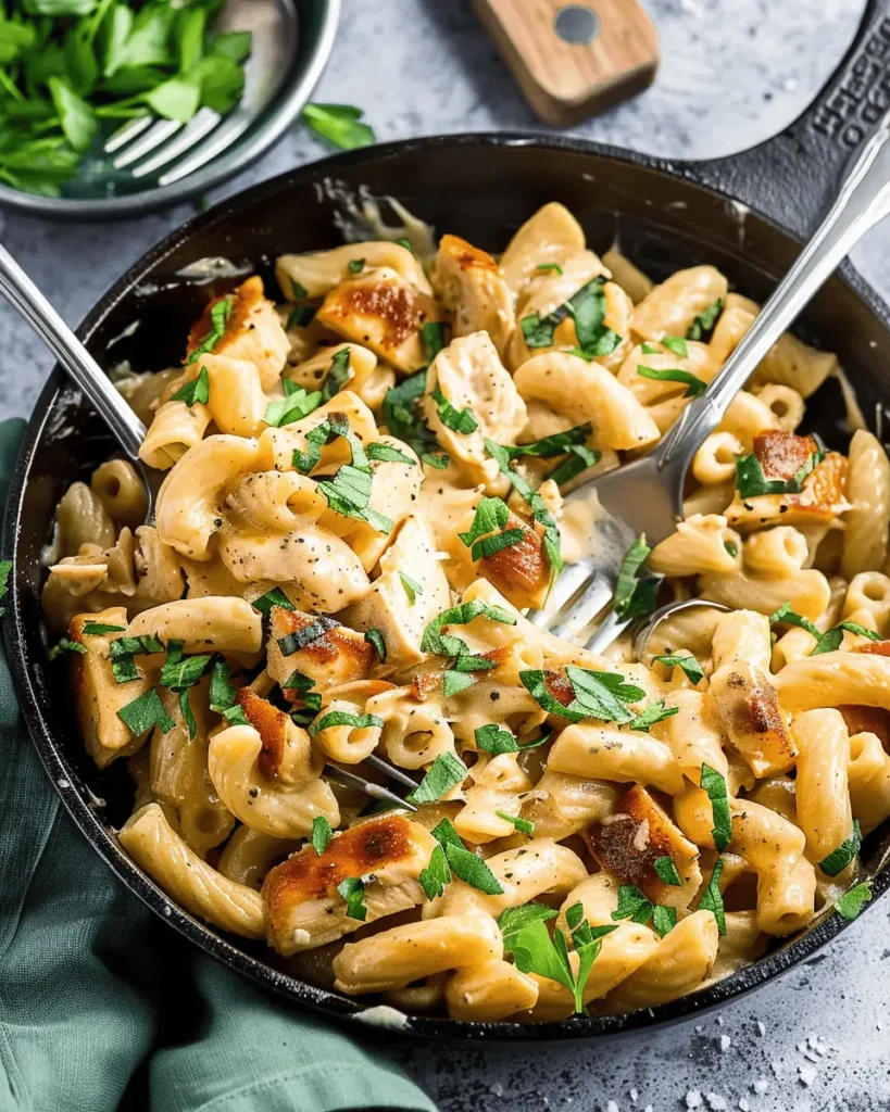 Tuscan Chicken Mac and Cheese