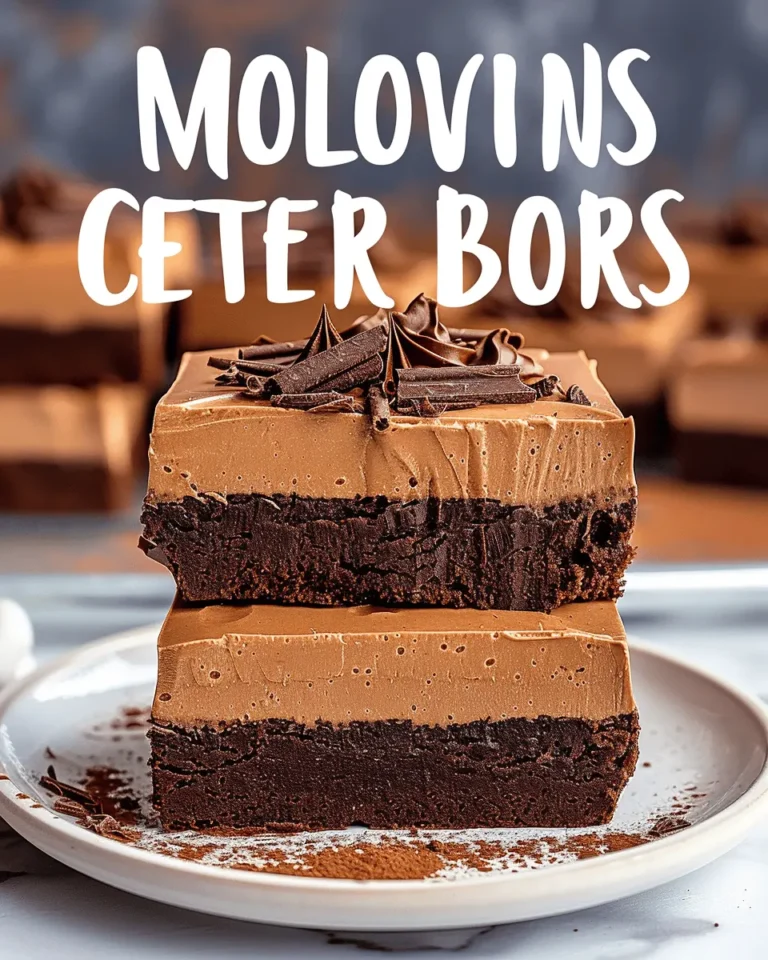 Chocolate Mousse Brownies: Creamy Layers With Decadent Flavor