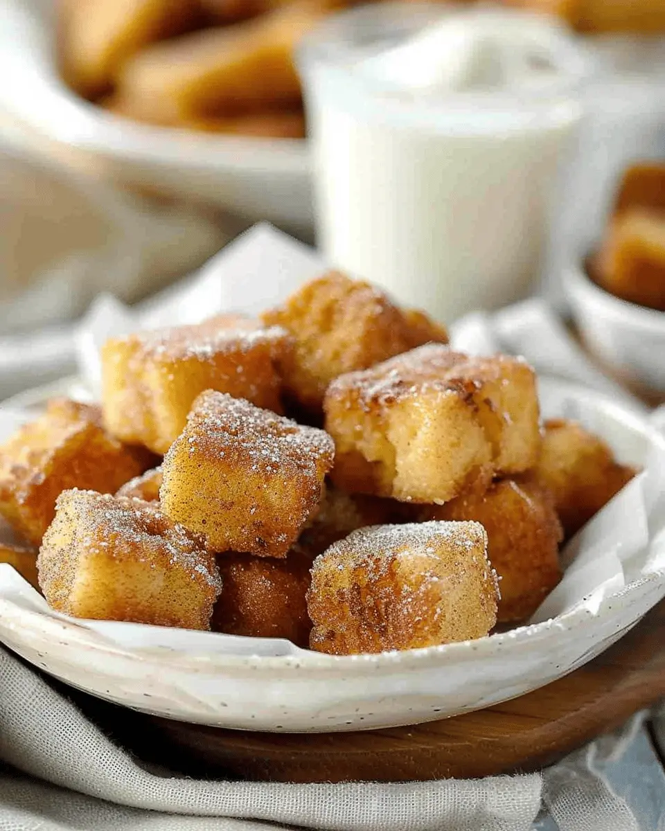 Cinnamon French Toast Bites: Easy Indulgence with Turkey Bacon