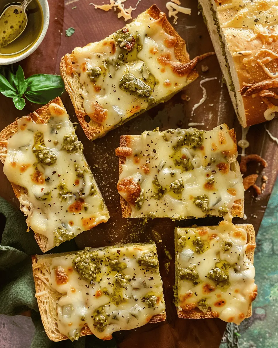 Cheesy Garlic Bread with Pesto: The Best Homemade Indulgence