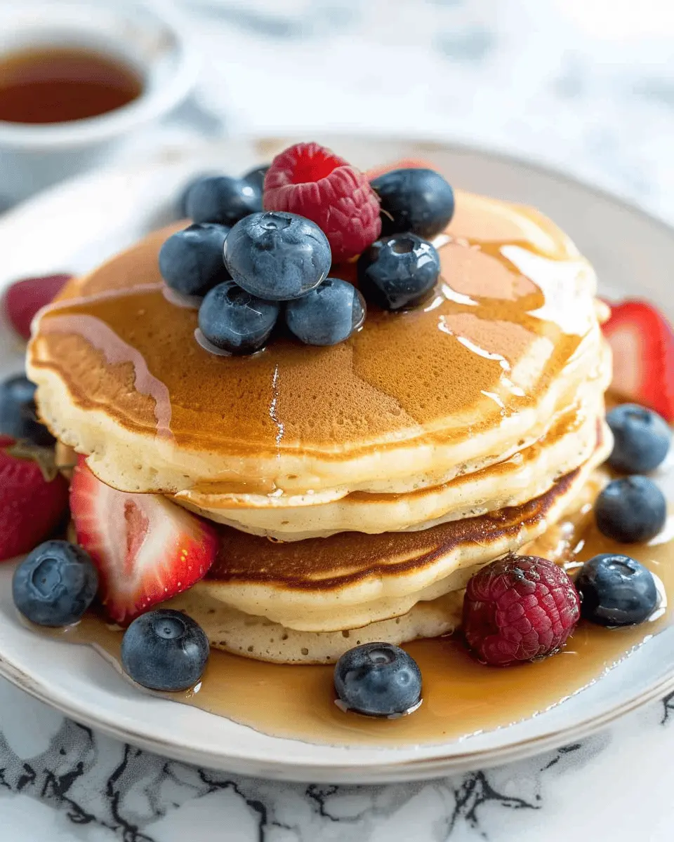 Easy Fluffy Pancakes with Turkey Bacon: A Delightful Breakfast Treat