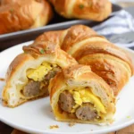 Sausage Egg and Cheese Breakfast Roll-Ups
