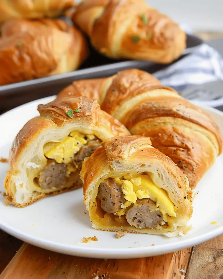 Sausage Egg and Cheese Breakfast Roll-Ups