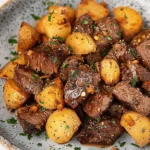 Garlic Butter Steak and Potatoes