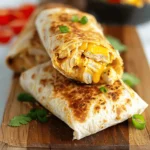 Cheesy Garlic Chicken Wraps
