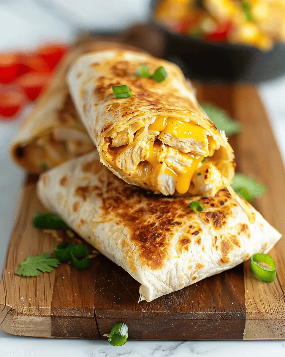 Cheesy Garlic Chicken Wraps: The Ultimate Indulgent Treat
