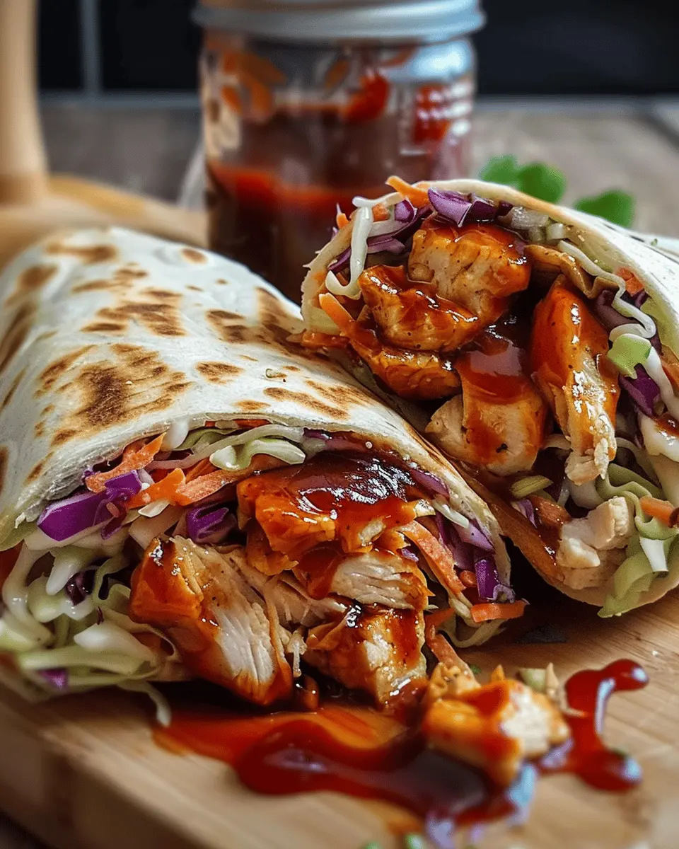 BBQ Chicken Coleslaw Wraps: A Flavorful Delight Awaits!