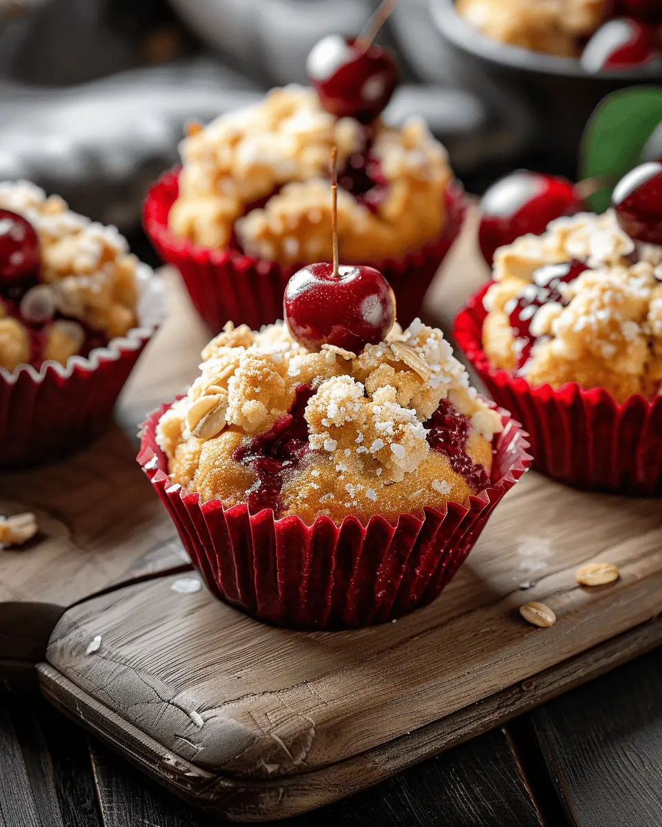 Cherry Cobbler Muffins