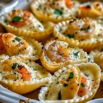 Creamy Seafood Stuffed Shells
