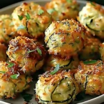 Crispy Zucchini Garlic Bites