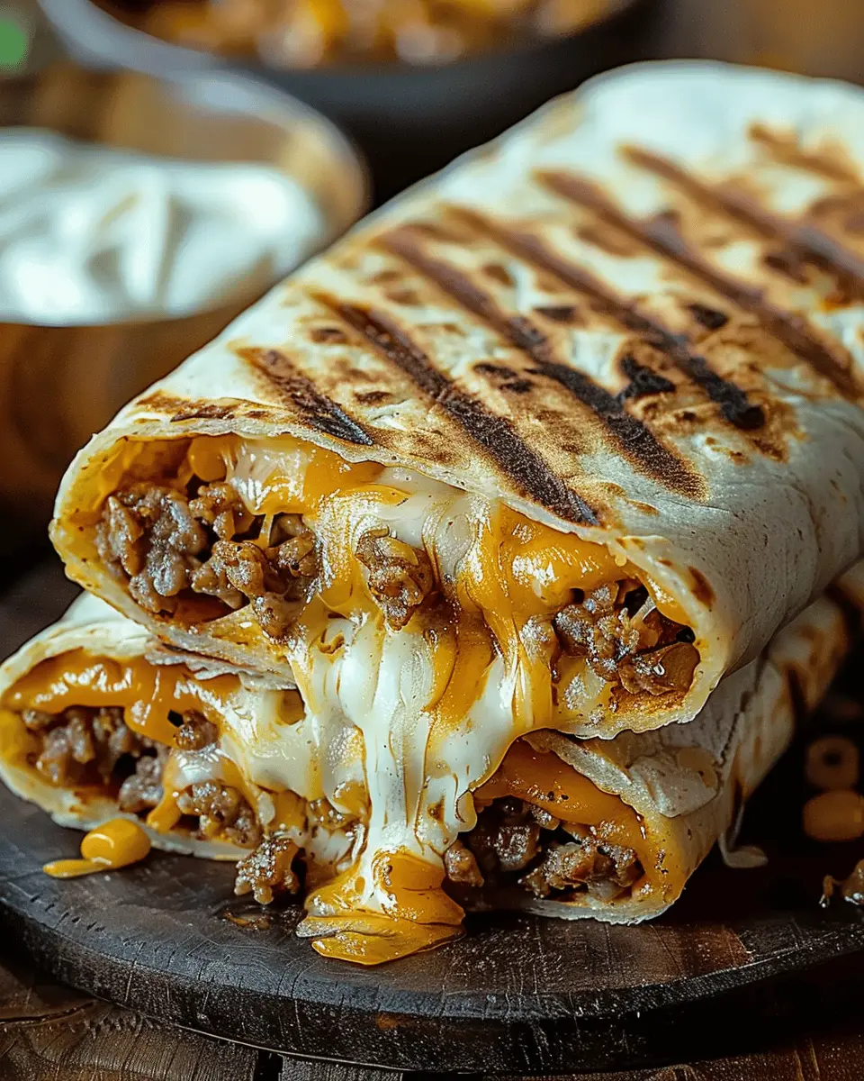 Easy Grilled Cheese Burrito (Taco Bell Copycat)
