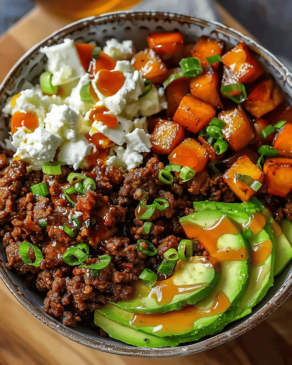 Ground Beef Hot Honey Bowl Recipe for a Sweet & Savory Treat