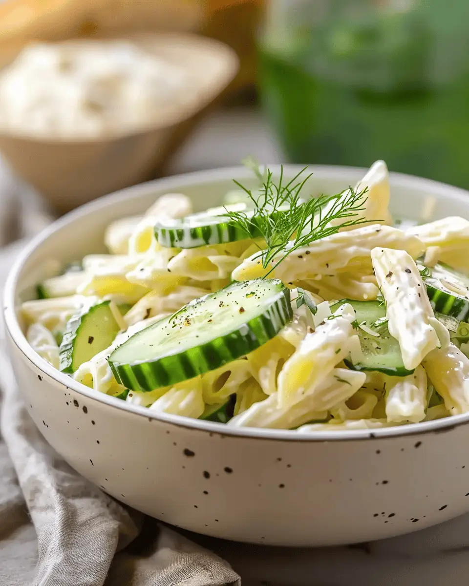 Healthy Cucumber Pasta Salad: A Refreshing Twist with Turkey Bacon
