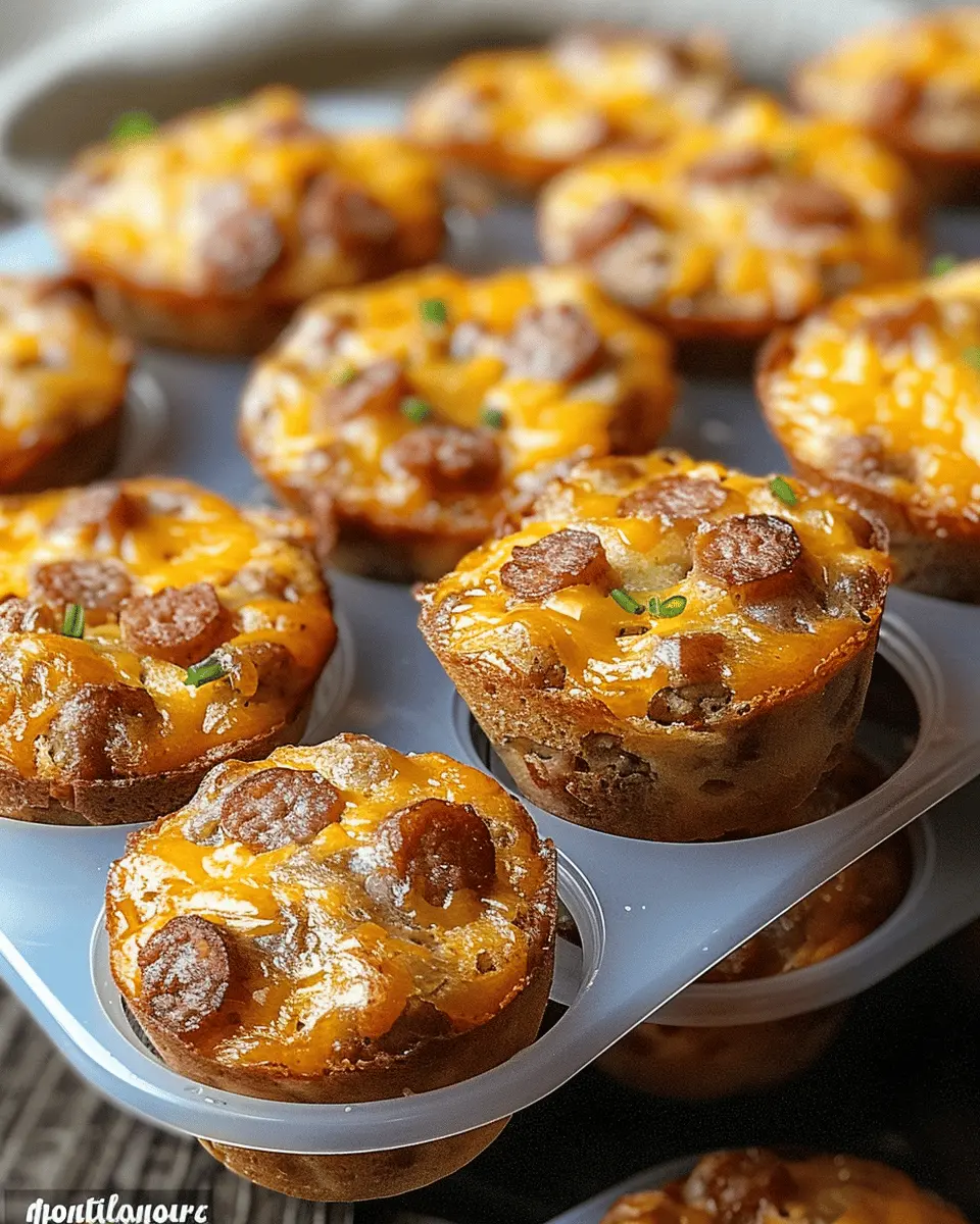 High-Protein Pancake Sausage Mini Muffins