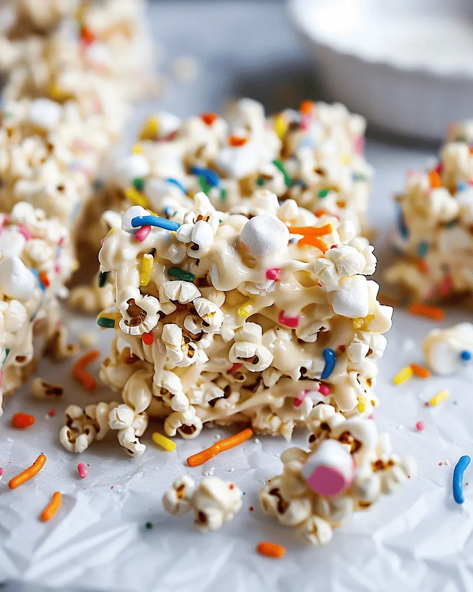 Homemade Funfetti Marshmallow Popcorn Treats Recipe: A Fun Twist