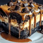 Milky Way Caramel Cheesecake Brownies
