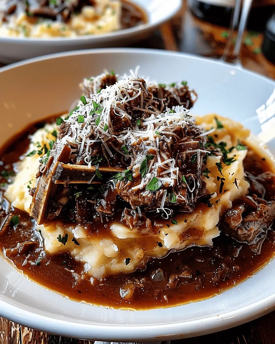 Short Rib Ragu with Parmesan Mashed Potatoes