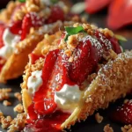 Strawberry Crunch Cheesecake Tacos