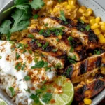 Street Corn Chicken Rice Bowl