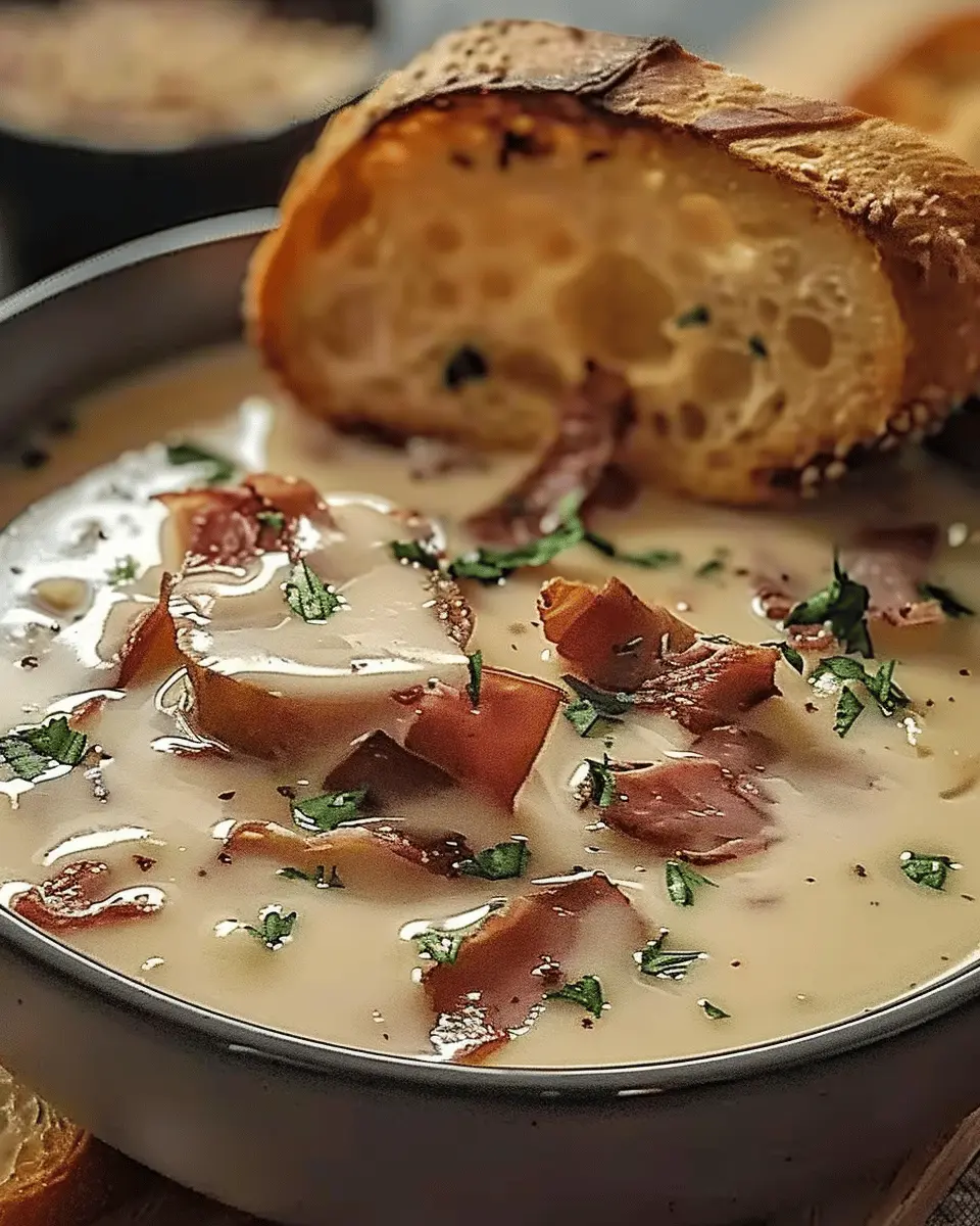 Creamy Reuben Soup: A Cozy Twist with Turkey Bacon and Chicken Ham