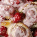 Strawberry Cheesecake Cinnamon Rolls