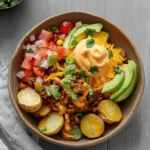 Loaded Fiesta Potato Bowls