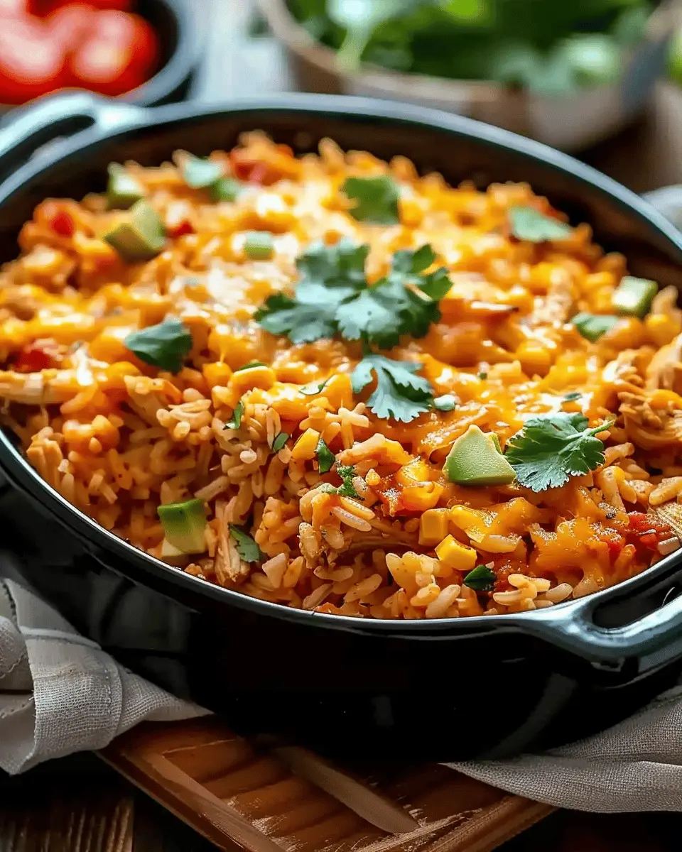 Easy Chicken Enchilada Rice Casserole in Just 35 Minutes!