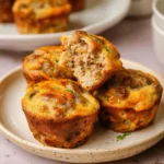 High Protein Sausage Pancake Muffins
