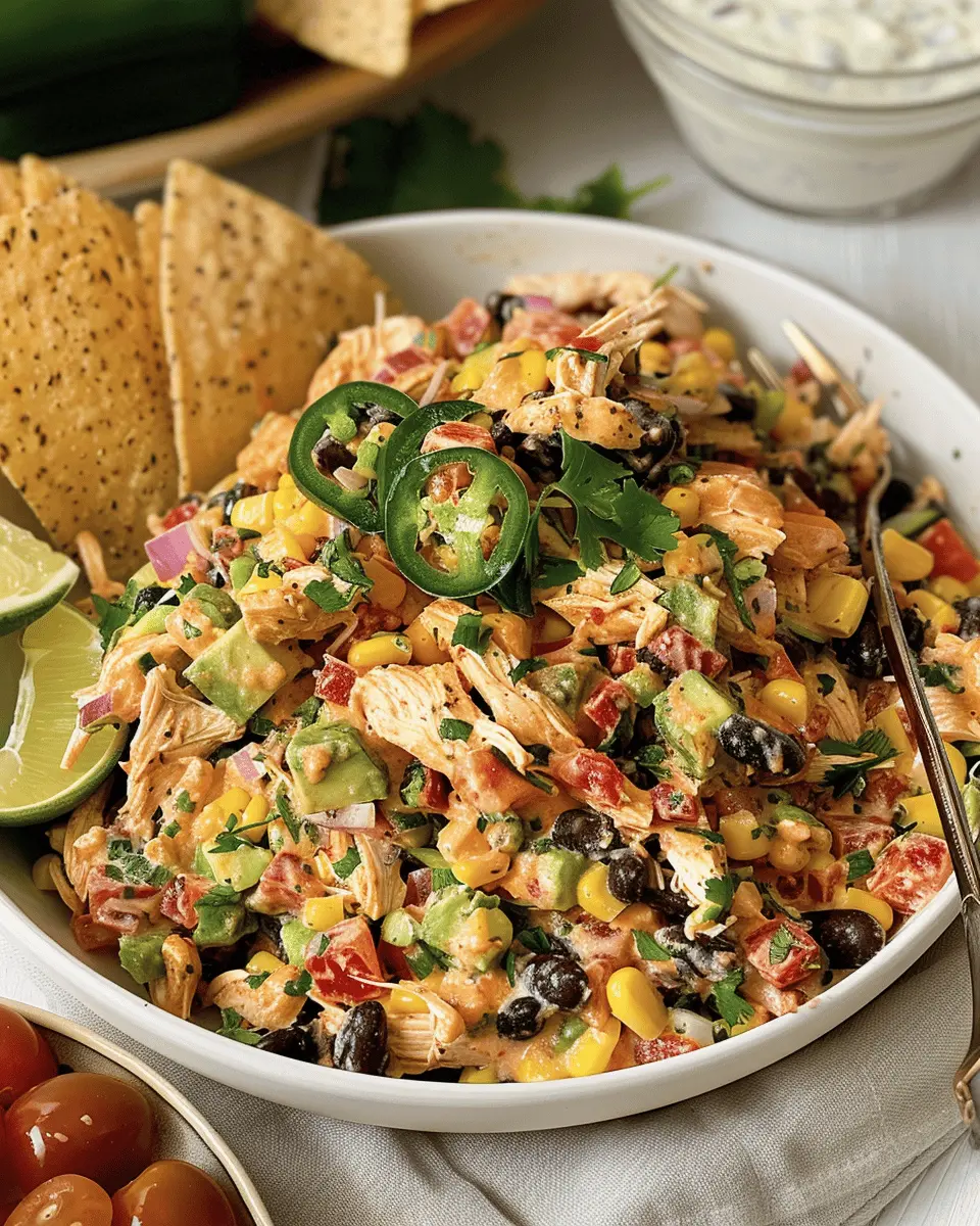 Southwestern Chicken Salad: Easy and Flavorful Twist with Turkey Bacon