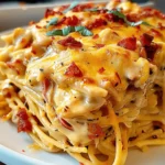 Irresistible Spicy Southern Cheesy Chicken Spaghetti Casserole