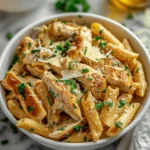 Healthy Garlic Parmesan Chicken Pasta Recipe