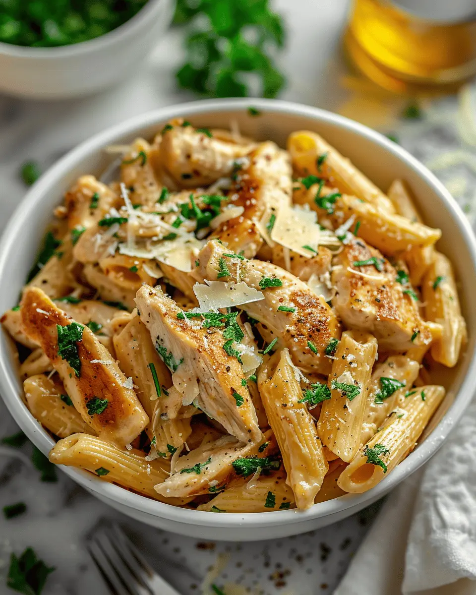 Healthy Garlic Parmesan Chicken Pasta Recipe You’ll Love