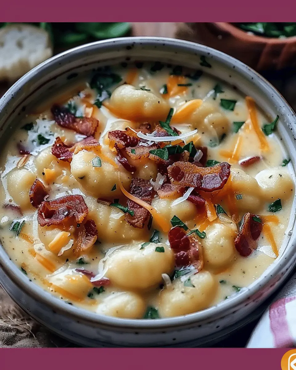 Bacon Cheddar Gnocchi Soup: A Creamy Comfort Meal You’ll Love
