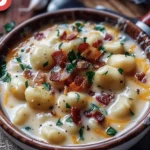Bacon Cheddar Gnocchi Soup – A Rich and Creamy Comfort Meal