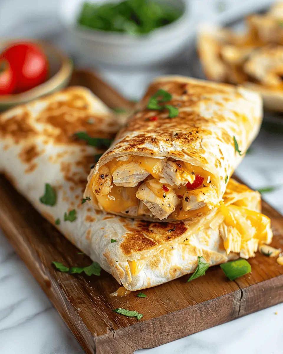 Cheesy Garlic Chicken Wraps: Easy Comfort Food for Everyone